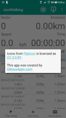 JustWalking android App screenshot 0